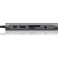Icy Box USB-C Docking Station με HDMI 4K PD Ethernet και σύνδεση 2 Οθονών Γκρι (IB-DK4040-CPD)