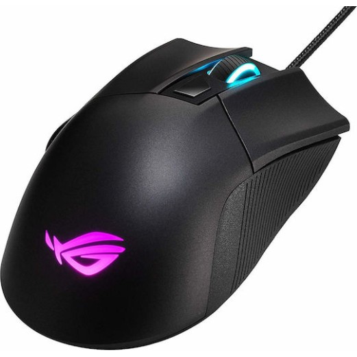 Asus ROG Gladius II Core RGB Gaming Ποντίκι 6200 DPI Μαύρο