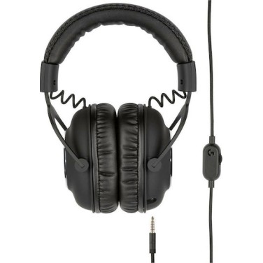 Logitech G PRO X with MIT Blue VO!CE Over Ear Gaming Headset με σύνδεση 2x3.5mm / USB