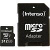 Intenso Premium microSDXC 512GB Class 10 U1 UHS-I με αντάπτορα