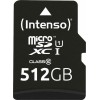 Intenso Premium microSDXC 512GB Class 10 U1 UHS-I με αντάπτορα