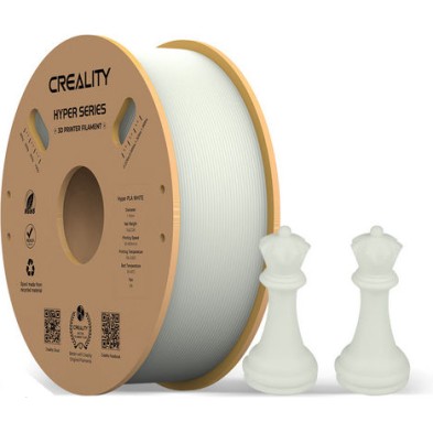 Creality3D Hyper HS-PLA 3D Printer Filament 1.75mm Λευκό 1kg (Spool)