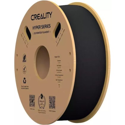Creality3D Hyper HS-PLA 3D Printer Filament 1.75mm Μαύρο 1kg (Spool)