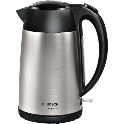Bosch Designline Βραστήρας 1.7lt 2400W Ασημί
