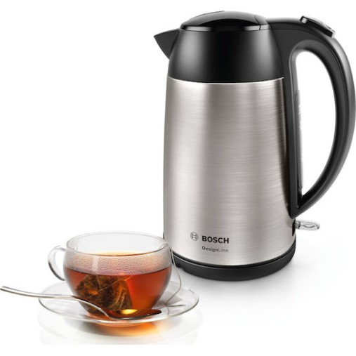 Bosch Designline Βραστήρας 1.7lt 2400W Ασημί