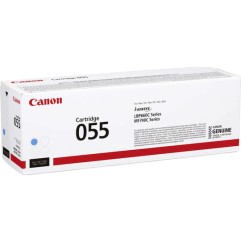 Canon 055 Γνήσιο Toner Laser Εκτυπωτή Κυανό High Yield 2100 Σελίδων (3015C002)
