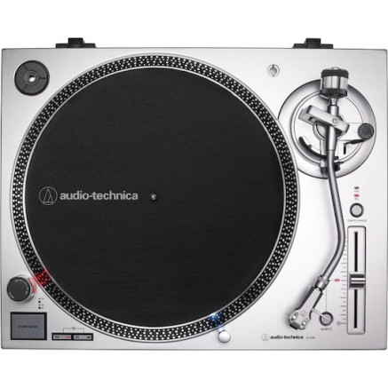 Audio Technica AT-LP120XUSB Πικάπ Direct Drive με Προενίσχυση Ασημί