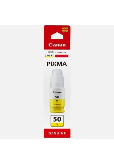 Canon GI-50 Γνήσιο Μελάνι Εκτυπωτή InkJet Κίτρινο (3405C001)