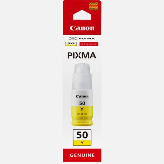 Canon GI-50 Γνήσιο Μελάνι Εκτυπωτή InkJet Κίτρινο (3405C001)