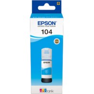 Epson 104 Γνήσιο Μελάνι Εκτυπωτή InkJet Κυανό (C13T00P240)
