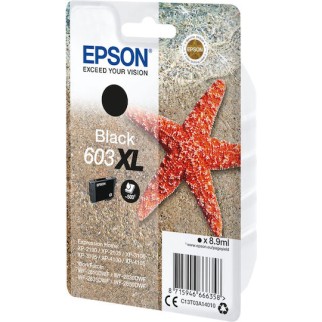 Epson 603XL Γνήσιο Μελάνι Εκτυπωτή InkJet Μαύρο (C13T03A14010)