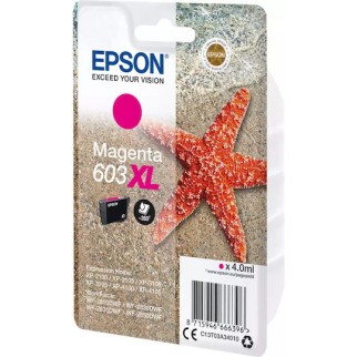 Epson 603XL Γνήσιο Μελάνι Εκτυπωτή InkJet Ματζέντα (C13T03A34010)