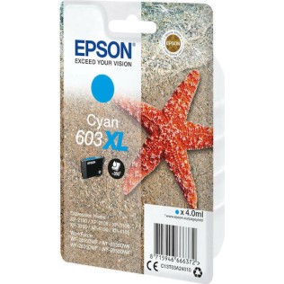 Epson 603XL Γνήσιο Μελάνι Εκτυπωτή InkJet Κυανό (C13T03A24010)