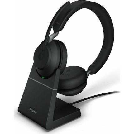 Jabra Evolve2 65 VOIP Headset Link380a UC Stereo Desk Stand Black (26599-989-989)