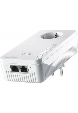 Devolo Magic 2 WiFi next Powerline για Ασύρματη Σύνδεση Wi‑Fi 5 με Passthrough Πρίζα και 2 Θύρες Gigabit Ethernet