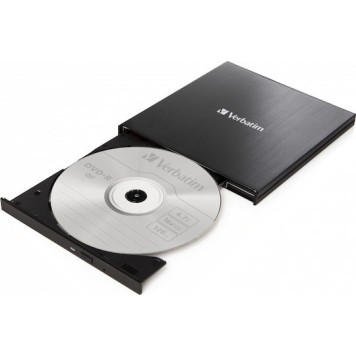 Verbatim Εξωτερικός Οδηγός Εγγραφής/Ανάγνωσης DVD/CD για Laptop / Desktop Μαύρο