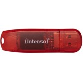 Intenso Rainbow Line 128GB USB 2.0 Stick Κόκκινο
