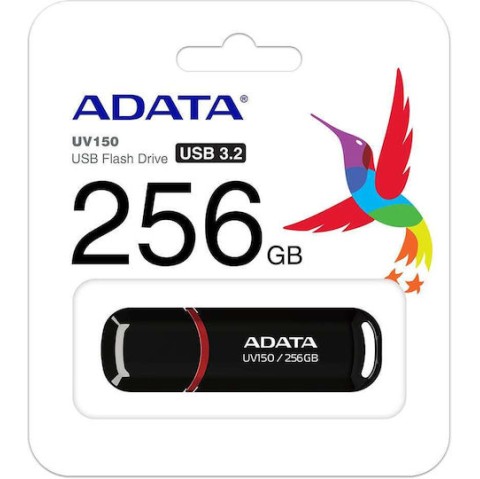 Adata Dashdrive Uv150 256GB USB 3.2 Stick Μαύρο
