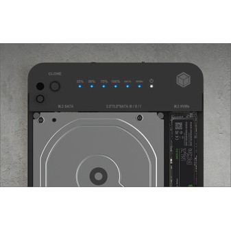 Icy Box Docking Station για 2 Σκληρούς Δίσκους SATA 2.5