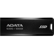 Adata SC610 500GB USB 3.2 SSD Stick Μαύρο