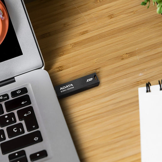 Adata SC610 USB 3.2 Εξωτερικός SSD 2TB Μαύρο