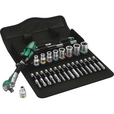 Wera 8100 SA 9 Speed Ratchet Set Καστάνια με Καρυδάκια 1\4