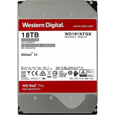 Western Digital Red Pro 18TB HDD Σκληρός Δίσκος 3.5