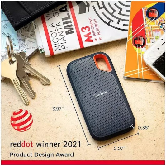 Sandisk Extreme SSD V2 USB 3.2 / USB-C 500GB 2.5
