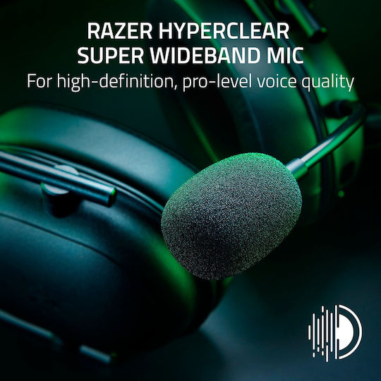 Razer BlackShark V2 HyperSpeed Ασύρματο Over Ear Gaming Headset με σύνδεση Bluetooth / USB
