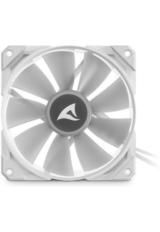Sharkoon Rebel F50 Case Fan 120mm με RGB Φωτισμό και Σύνδεση 4-Pin PWM Λευκό