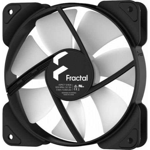 Fractal Design Aspect 12 RGB Case Fan 120mm με Σύνδεση 3-Pin