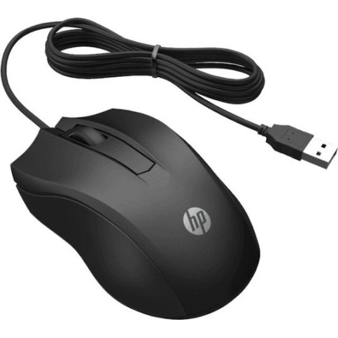 HP 100 Ενσύρματο Ποντίκι Μαύρο