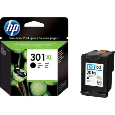 HP 301XL Γνήσιο Μελάνι Εκτυπωτή InkJet Μαύρο (CH563EE)
