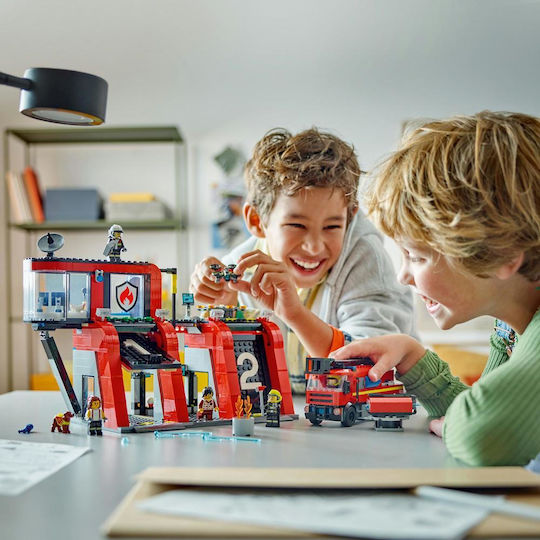Lego City Fire Station With Fire Truck για 6+ Ετών