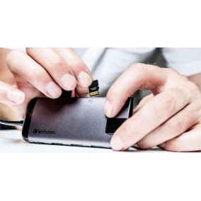 Verbatim USB-C Docking Station με HDMI 4K PD Ethernet Γκρι (49142)