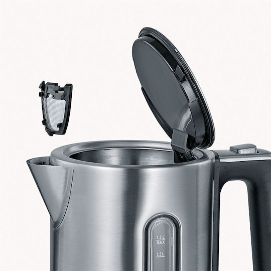 Severin WK 3418 Βραστήρας 1.7lt 3000W Ασημί