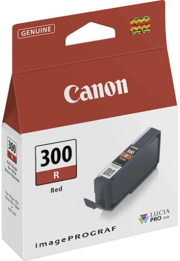 Canon PFI-300 Γνήσιο Μελάνι Εκτυπωτή InkJet Κόκκινο (4199C001)