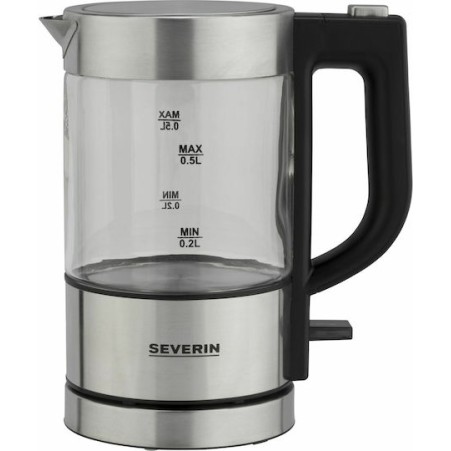 Severin WK 3472 Βραστήρας Ταξιδίου 500ml 1000W Ασημί