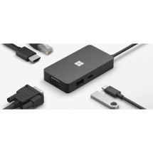 Microsoft Travel Hub USB-C Docking Station με HDMI PD Ethernet Μαύρο