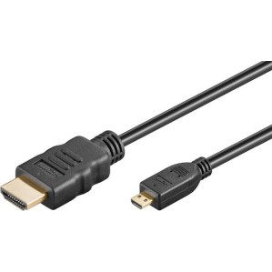 Goobay Cable micro HDMI male - HDMI male 2m Μαύρο