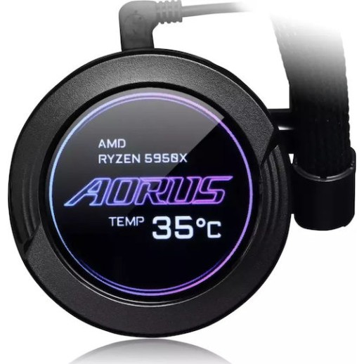 Gigabyte Aorus Waterforce X 280 Υδρόψυξη Επεξεργαστή Διπλού Ανεμιστήρα 140mm για Socket AM4/AM5/1200/115x με ARGB Φωτισμό
