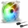 Sharkoon SHARK Disc PWM Case Fan 120mm με RGB Φωτισμό και Σύνδεση 3-Pin / 4-Pin Λευκό