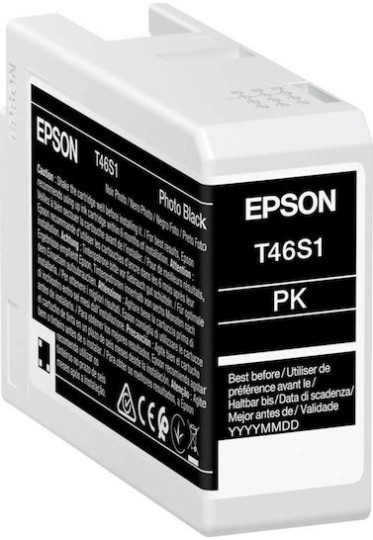 Epson T46S1 UltraChrome Pro 10 Γνήσιο Μελάνι Εκτυπωτή InkJet Photo Μαύρο (C13T46S100)