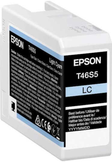 Epson T46S5 Ultrachrome Pro 10 Γνήσιο Μελάνι Εκτυπωτή InkJet Ανοιχτό Κυανό (C13T46S500)