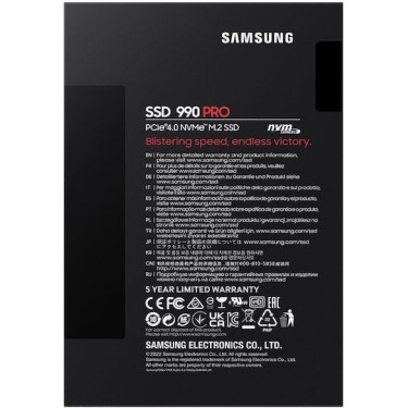 Samsung 990 Pro SSD 4TB M.2 NVMe PCI Express 4.0