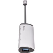 Verbatim V7 USB 3.0 Hub 4 Θυρών με σύνδεση USB-C Ασημί