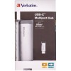 Verbatim V7 USB 3.0 Hub 4 Θυρών με σύνδεση USB-C Ασημί