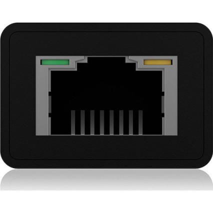 Icy Box USB 3.0 Hub 4 Θυρών με σύνδεση USB-C / USB-A / Ethernet