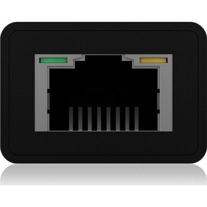 Icy Box USB 3.0 Hub 4 Θυρών με σύνδεση USB-C / USB-A / Ethernet