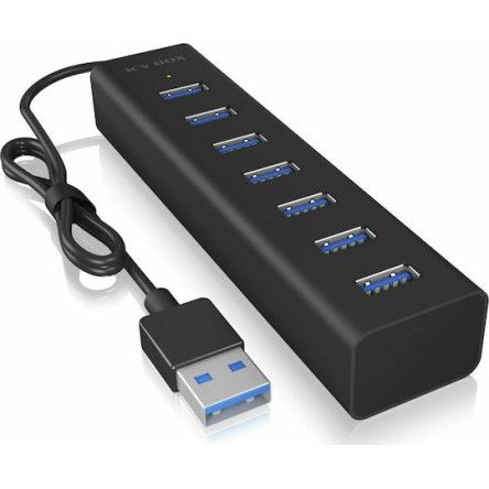 Icy Box USB 3.0 Hub 7 Θυρών με σύνδεση USB-A